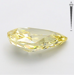 Diamante Cultivado en Laboratorio con Certificación IGI, 2.51 CT, Corte PEAR MODIFIED, Color Amarillo Fantasía, Claridad VS1, CVD LG 800611653 para Joyería ROYALGEM - Product Image 3