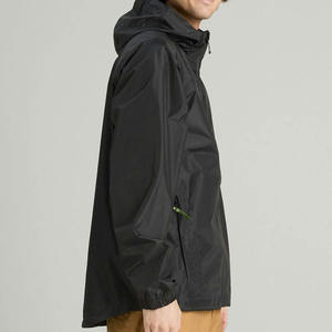 High Quality Black EVA <b>Raincoat</b> Custom Outdoor Waterproof Hiking Jacket Printed Poncho Windproof Canvas Fabric Wholesale OEM - Product Image 2