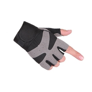 Gants de musculation professionnels pour la salle de sport, gants demi-doigts avec sangle de maintien du poignet, gants d'entraînement fitness pour hommes - Product Image 6