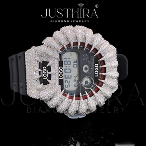 Reloj Throns Bezel de Alta Calidad, Estilo Joyería Hecha a Mano, al Mejor Precio al por Mayor, Reloj de Pulsera con Diamantes Moissanite VVS para Unisex - Product Image 3
