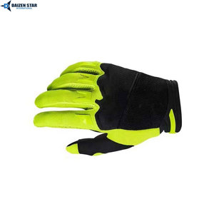Gants de course à doigts entiers, noir, vert fluo, respirants, antidérapants, en PU, pour cyclisme en extérieur, unisexe - Product Image 2