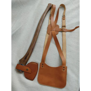 Burraq - Hacha de Acero al Carbono Hecha a Mano de 16 Pulgadas con Mango de Madera de Palisandro y Cuero, para Bricolaje, Uso Industrial y al Aire Libre, Regalo para el Día del Padre - Product Image 5