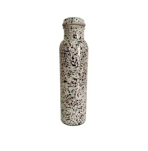 Botella de Agua de Cobre Directo de Fábrica con Diseño Bohemio de Hojas, Portátil para Viajes, Incluye Tapas - Product Image 2