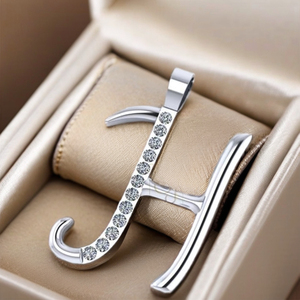 Iced Custom Initial Alphabet <b>letter</b> Moissanite Diamond <b>Charm</b> Classic Pendant 925 Silver Jewelry Trendy Bling Necklace for Gifts - Product Image 3