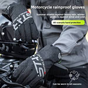 Nouveaux gants de moto imperméables antidérapants pour homme et femme, équipement de conduite hivernal à doigts complets - Product Image 5