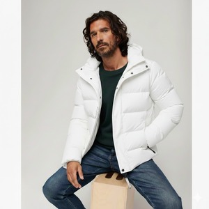 Chaqueta Bomber Personalizada con Logotipo, Reversible, de Secado Rápido, Transpirable, Impermeable y Ecológica, con Exterior de Nailon/Algodón para Hombre, Invierno - Product Image 4