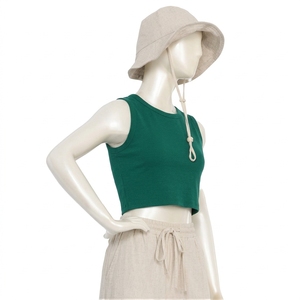 เสื้อกล้ามคอ halter สำหรับผู้หญิง แบบเข้ารูป ยืดหยุ่นได้ เหมาะสำหรับโยคะและฟิตเนส ขายส่ง รับผลิตแบรนด์ส่วนตัว เสื้อผ้ากีฬา - Product Image 3