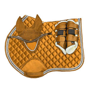 Ensemble de 4 tapis de selle d'équitation personnalisables de qualité supérieure, doublure en tissu confortable, ensemble d'équitation durable - Product Image 3