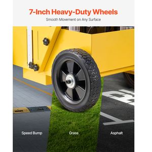 Macchina traccialinee professionale a 4 ruote per impieghi gravosi, 24 x 13 x 35,4 pollici, nuova, con larghezza regolabile da 2 a 4 pollici, motore come componente principale - Product Image 5