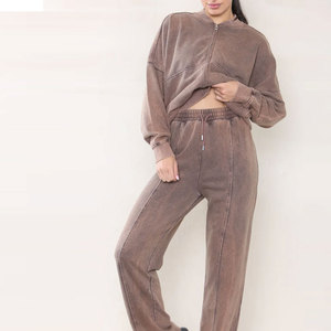 Survêtement pour femmes de haute qualité fabriqué au Pakistan, effet délavé à l'acide, prix de gros abordable - Product Image 6