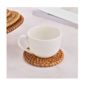 Ensemble de dessous-de-plat et de sous-verres en rotin tressé de qualité supérieure, résistant à la chaleur, vente en gros - Product Image 2