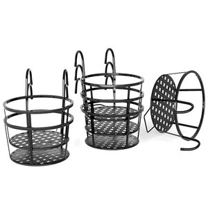 Modern Hanging Metal Flower Pot Holder with Powder Coated Finish Durable <b>Circular</b> Design Customizable Capacity & Weight - Product Image 6