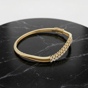 Pulsera de Cadena de Plata de Ley con Diamantes Cultivados en Laboratorio, Diseño Clásico y Elegante en Oro Rosa, Joyería de Lujo Brillante para Mujer, Ideal para Bodas - Product Image 4