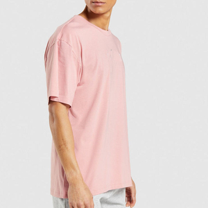 T-shirt Homme en Coton Pur 230 g/m² avec Motif Lettres Imprimé en Sérigraphie, Col Rond, Coupe Oversize, Logo Personnalisé, Grandes Tailles - Product Image 3