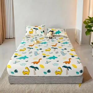 Parure de lit en coton de haute qualité pour enfants, vente en gros d'usine, motif animal 3D, housse de couette chaude avec rembourrage en laine - Product Image 1