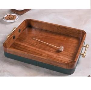 Bandeja de Madera para Servir Comida Rápida, Acabado en Resina, Calidad Superior, Diseño Moderno, Vajilla para Catering - Product Image 5