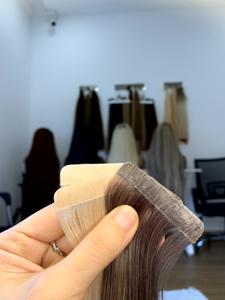 2023ผมต่อจากคนผมแท้100% เรมี่แคมโบเดียนเครื่องยืดผมลอนคลื่นลึกแบบหลวมเทปผ้าคู่สีดำขาว - Product Image 3