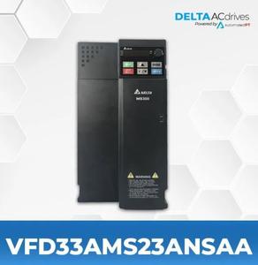 Delta VFD33AMS23ANSAA 3 เฟส 400V MS300 ไดรฟ์ปรับความถี่สำหรับอุตสาหกรรมอัตโนมัติ - Product Image 1
