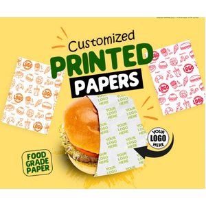 Papel de Embalaje Antigrasa Blanco/Kraft de 30 GSM, Papel para Envolver Sándwiches de 12 x 12 Pulgadas - Product Image 4