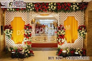 Panneaux de Mandap de mariage découpés au laser de style Mughal Royal – Élégants panneaux de mariage islamiques marocains découpés au laser – Panneaux de style arabe majestueux - Product Image 3