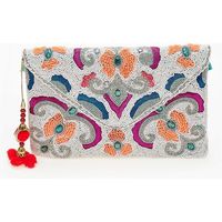 Sac à main de luxe de qualité supérieure, fait main, orné de perles brodées, pour les fêtes, les mariages et les occasions festives, disponible pour l'exportation