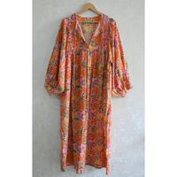 Robe en coton à imprimé bloc pour femmes, vêtement d'été bohème fait main, tissu naturel léger et respirant, robe décontractée