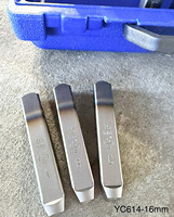 Jeu de poinçons à lettres allemandes 16 mm A-Z 27 pièces DIN 1451 Cr-V 6150 HRC 58-62 pour marquage métallique, directement de l'usine OEM/ODM Taïwan