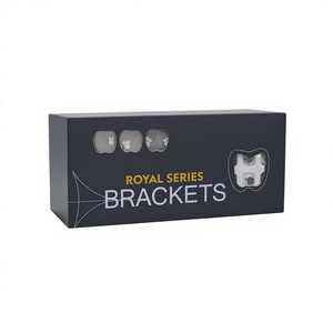 Brackets de Ortodoncia Serie Royal, Brackets Dentales Premium MBT 022, Alta Resistencia, Baja Fricción, Estéticos, Color Diente, CE - Product Image 1