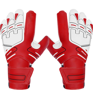 ถุงมือผู้รักษาประตู Sportex Professional สีแดง ผลิตจากยางเยอรมันแบบ Contact Latex ทรง Negative Cut สำหรับฟุตบอล  ความหนา 4 มม.  ยึดเกาะดีเยี่ยม ระบายอากาศได้ดี - Product Image 5