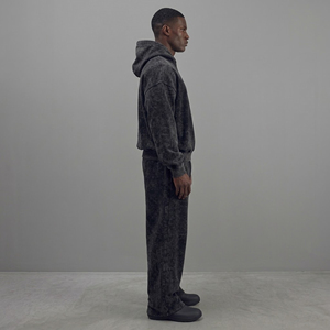 Wholesale High Quality Manufacturer Customized Acid Wash Printed <b>hoodie</b> & Matching Sweatpants 480 <b>GSM</b> Oversized men's tracksuit - Product Image 2