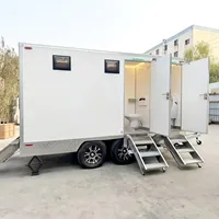 Remorque de Salle de Bain Mobile de Luxe, Remorque Toilettes Portables, Remorque WC Mobile LIVRAISON GRATUITE À TOUTES LES RÉGIONS