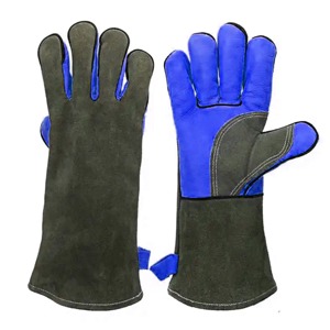 Guantes de Seguridad de Cuero Vacuno de Primera Calidad, Duraderos, Resistentes al Calor, para Soldadura Industrial, Protección para Soldadores - Product Image 2