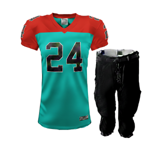 Uniforme de Fútbol Americano Profesional para Adultos, Temporada Completa, Jersey de Poliéster 220GSM, Transpirable, de Secado Rápido, con Nombre de Equipo Personalizado - Product Image 3