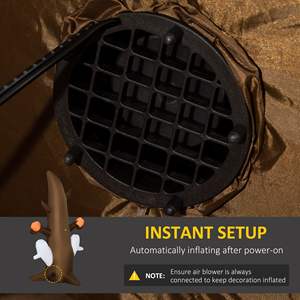 5ft LED Inflatable <b>Halloween</b> Ghost <b>Tree</b> and Pumpkins Smiling Ghost Lawn Garden Party <b>Decorations</b> for Outdoor Holidays - Product Image 5