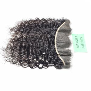 Cheveux humains indiens ondulés bruts vierges brésiliens Remy Mink à cuticules alignées, frontale HD 13*4, tissage de cheveux naturels, prix abordable - Product Image 1