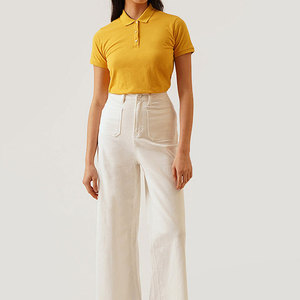 T-shirts décontractés pour femmes, tricotés, respirants, en toile, pour adultes, vente en gros, marque privée, personnalisables - Product Image 6