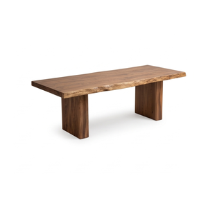 Juego de Comedor ARTERRA Premium Moderno con Mesa de Teca con Borde Natural y Sillas de Teca con Respaldo Curvo, Acabado en Teca Natural, para Restaurante - Product Image 3