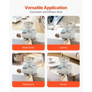 Contamonete e Selezionatore Automatico Professionale con Display LED, Macchina per l'Imballaggio di Monete, Capacità fino a 11000 Monete - Product Image 6