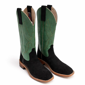 Botas de Trabajo Vaqueras Occidentales para Hombre, Punta Redonda, Media Caña, Costuras Decorativas, de Piel Genuina, para Todas las Estaciones, de Caña Baja - Product Image 2