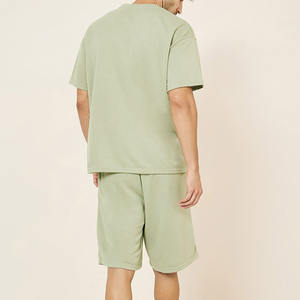Ensemble de survêtement d'été de haute qualité pour homme, t-shirt et short, respirant, séchage rapide, coton et polyester, pour la course à pied et le sport - Product Image 3