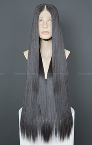 Peluca de extensión de cabello humano Remy virgen vietnamita 100% hueso sedoso recto 30 pulgadas longitud del paquete mujeres negras trama única - Product Image 2