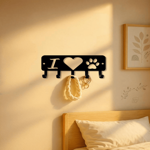 CIFbuy Modern Black <b>Wall</b> <b>Hooks</b> and Coat Rack Space Saving Entryway Organizer - Product Image 5