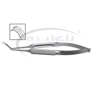 Pinzas de Capsulorrexis Curvas Inamura con Marcas, Incisión de 1.8mm, Instrumento Oftálmico de Acero Inoxidable de Blush Surgical - Product Image 2