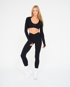Personalized <b>Women's</b> Shoulder <b>Shrug</b> Cropped Long Sleeve Open Front Slim Fit Stretch Knit Casual Layering Top Polyester Spandex - Product Image 5