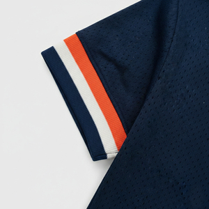 Maillot de sport vintage à col en V personnalisé de haute qualité pour homme, en maille respirante, tricot côtelé, style rétro, pour l'entraînement - Product Image 4