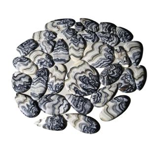 Cabujones de Ágata Mexicana Natural de Alta Calidad al por Mayor, Cristal de Cuarzo Curativo para la Fabricación de Joyas, 20-45 mm - Product Image 1