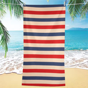 Toalla de Playa de Algodón Personalizada, Suave, Absorbente, Hipoalergénica, con Diseño a Cuadros, de Lujo, Comprimida, para Adultos - Product Image 4