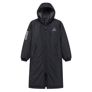 Parka de Natación Unisex, Impermeable, con Forro Polar Grueso y Capucha, para Nadadores, Buceadores, Surfistas y Actividades al Aire Libre en la Playa - Product Image 1