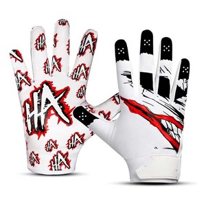 Adult & Youth American Football Receiver Gloves With Enhanced Silicone Surface For Better Control And <b>Game</b> Performance - Product Image 1