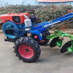 Mini-tracteur agricole 15 CV à moteur diesel, cultivateur rotatif pour la préparation des sols humides et secs, machine agricole professionnelle - Product Image 1